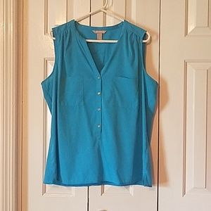 Banana Republic XL blue dress tank